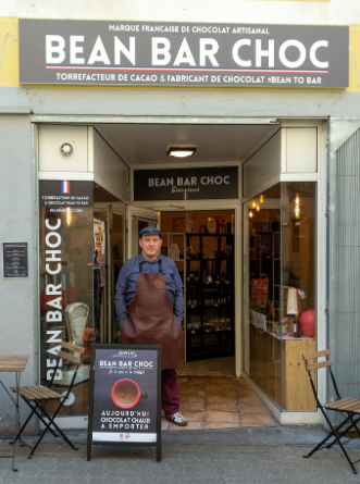 devanture de la chocolaterie Bean Bar Choc 
